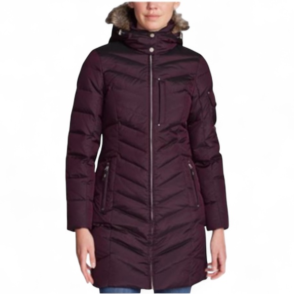 Eddie Bauer Women's 650 Fill Goose Down Puffer Jacket Full Zip Size Large - Picture 1 of 16